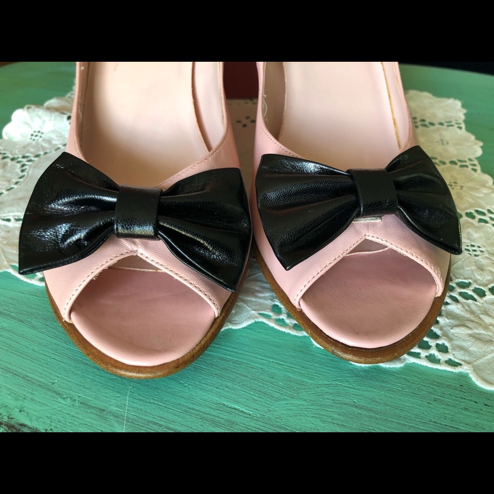 Anaheim Patent Leather Peep Toe Pumps